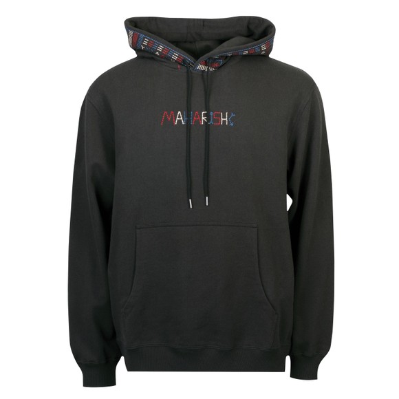 Maharishi Mens Black Alaskan Tribal Hooded Sweat main image