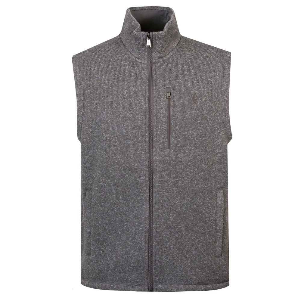 Brushed Fleece Mockneck Vest