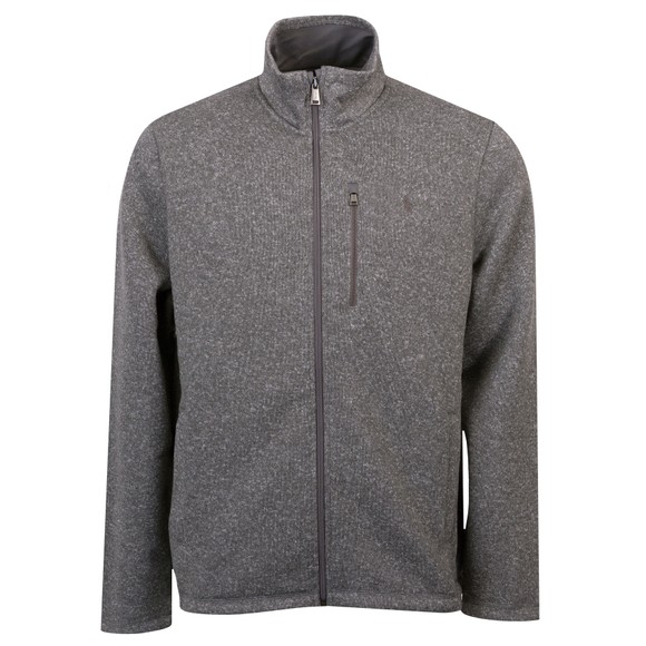 Polo Ralph Lauren Mens Grey Brushed Fleece Jacket main image