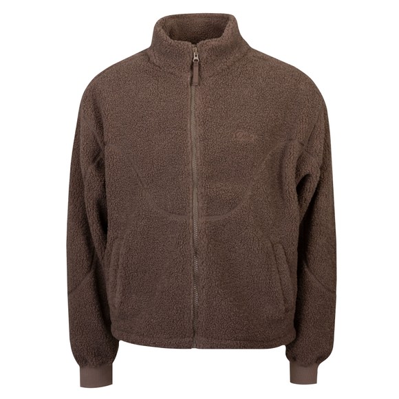 Dime Mens Brown Polar Fleece Sherpa Zip main image