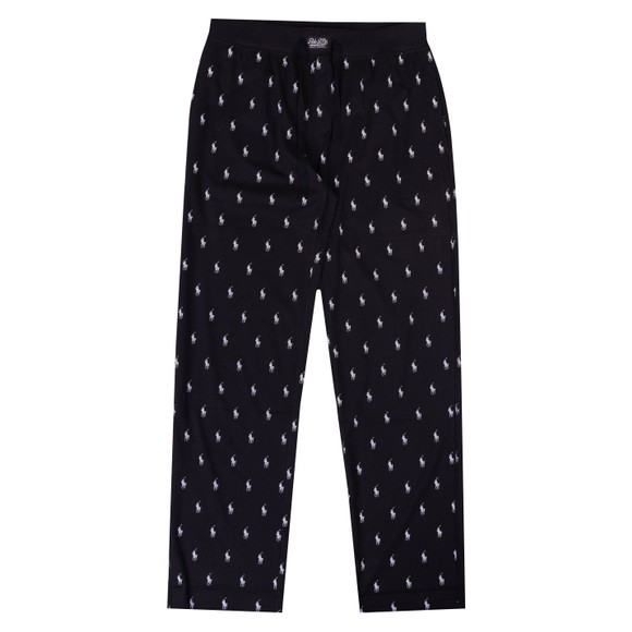 Polo Ralph Lauren Mens Black Signature Pony Jersey Pyjama Pant main image
