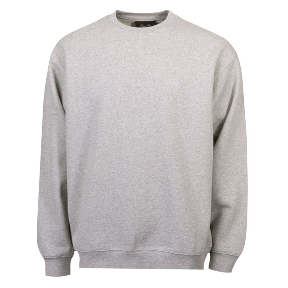 Dime Mens Grey Cursive Small Logo Crew Neck Sweatshirt main image