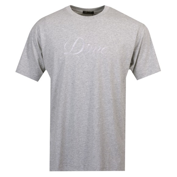 Dime Mens Grey Cursive T Shirt main image