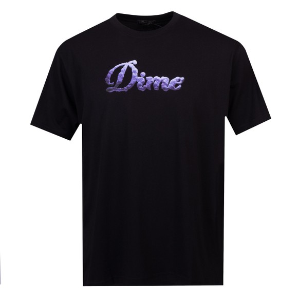 Dime Mens Black Cursive Cloud T Shirt main image
