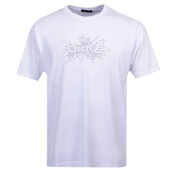 Dime Mens White Glyph T Shirt main image