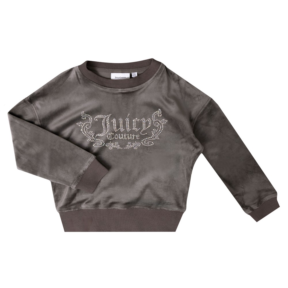 Velour Crew Neck Sweatshirt Velour Crew Neck Sweatshirt