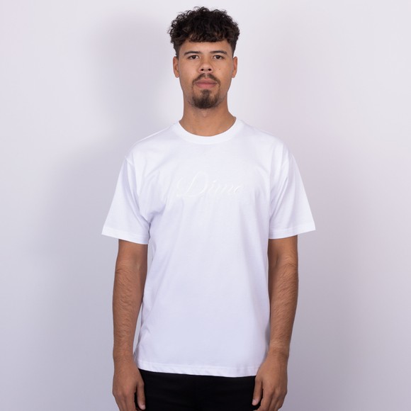 Dime Mens White Cursive T Shirt main image