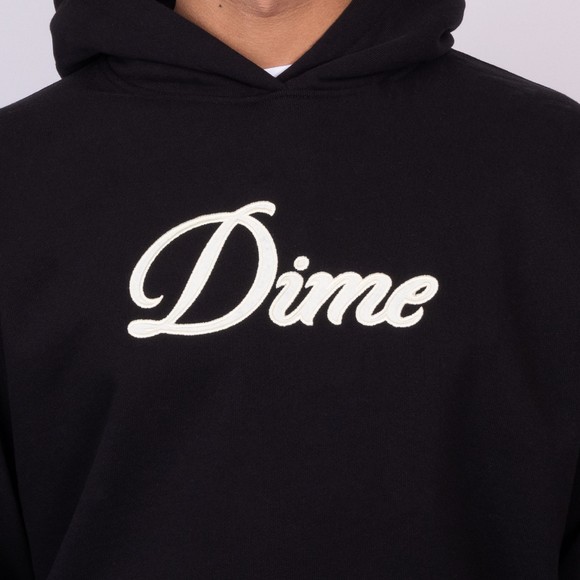 Dime Mens Black Cursive Hoody main image