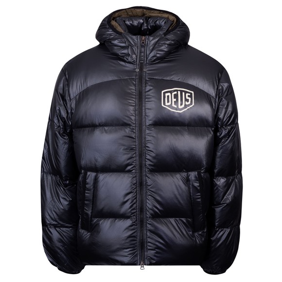 Deus Ex Machina Mens Black Shield Hooded Down Jacket main image