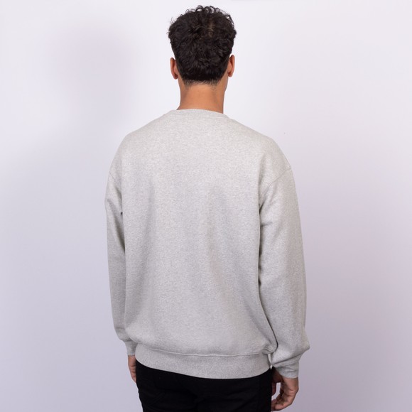 Dime Mens Grey Cursive Small Logo Crew Neck Sweatshirt main image