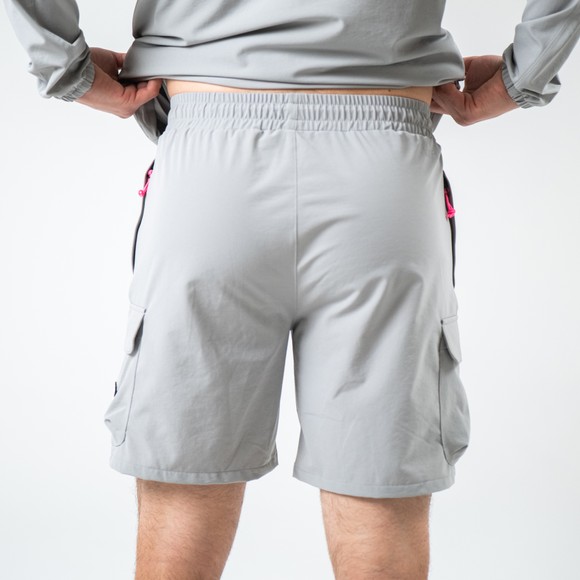 Reflect Mens Grey Woven Cargo Short main image