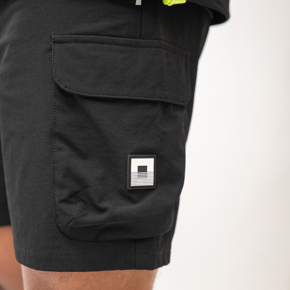 Reflect Mens Black Woven Cargo Short main image
