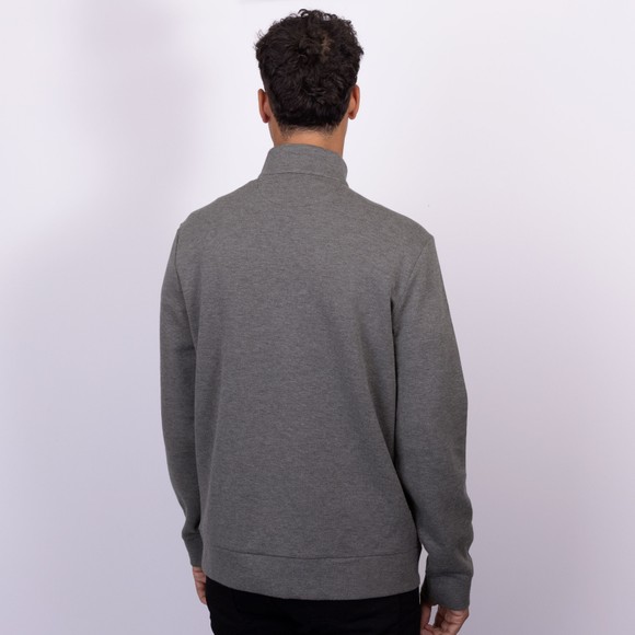 Polo Ralph Lauren Mens Grey Double Knit 1/4 Zip Jumper #4