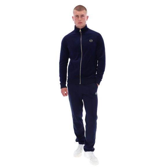 Sergio Tacchini Mens Blue Velour Track Top main image