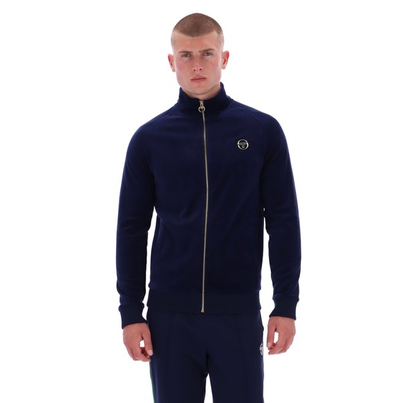 Sergio Tacchini Mens Blue Velour Track Top main image
