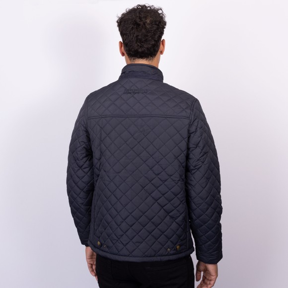 Crew Clothing Company Mens Blue Chapley Quilted Jacket main image