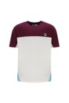 Fila Mens Red Tiebreaker Colour Block T-Shirt