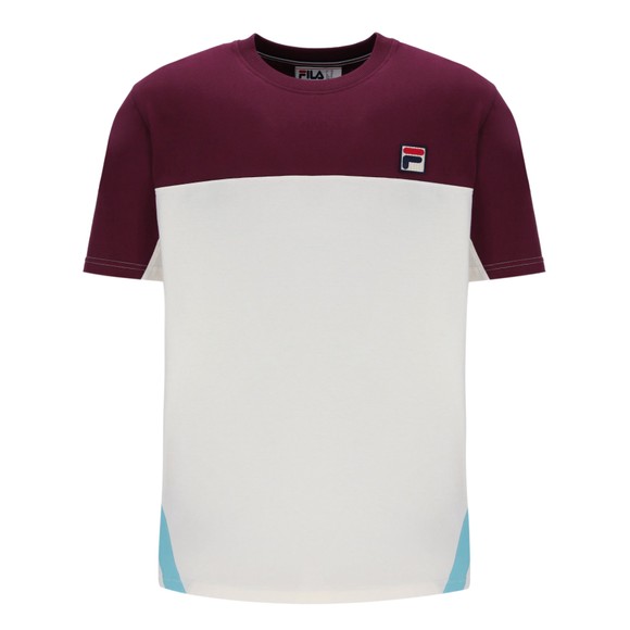 Fila Mens Red Tiebreaker Colour Block T-Shirt main image