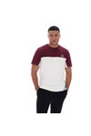 Fila Mens Red Tiebreaker Colour Block T-Shirt