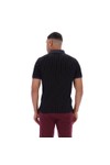 Fila Mens Black Classic Vintage Striped Polo Shirt