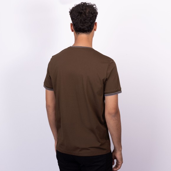 Fred Perry Mens Brown Twin Tipped T-Shirt main image