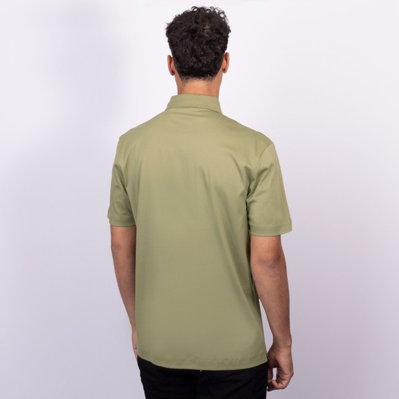 BOSS Mens Green Formal C Parris Circle Logo Polo Shirt #4
