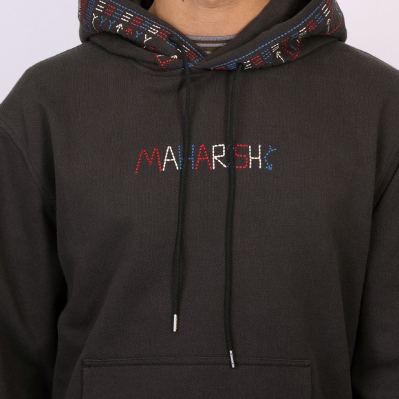 Maharishi Mens Black Alaskan Tribal Hooded Sweat #3