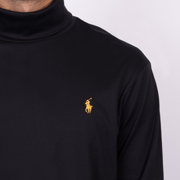 Polo Ralph Lauren Mens Black Soft Cotton L/S Turtleneck main image
