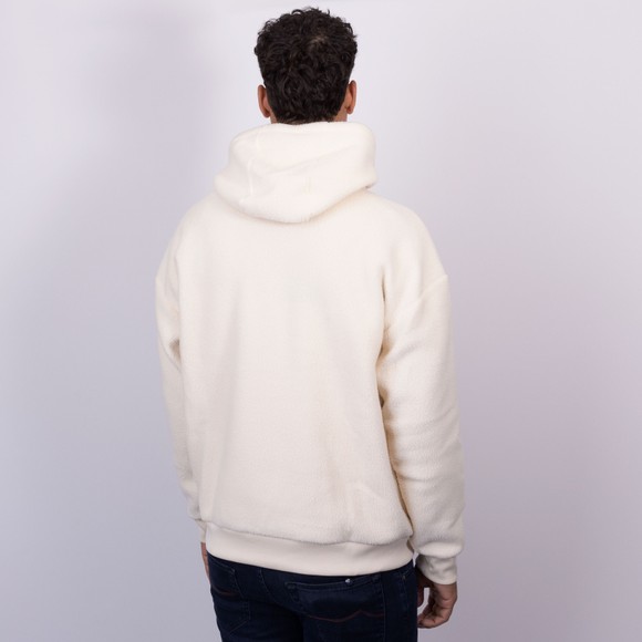 Polo Ralph Lauren Mens Off-White Relaxed Fit Logo Pile Fleece Hoodie #4