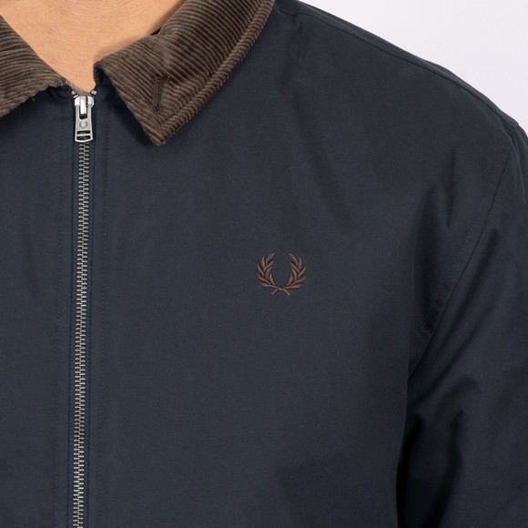 Fred Perry Mens Blue Caban Jacket main image