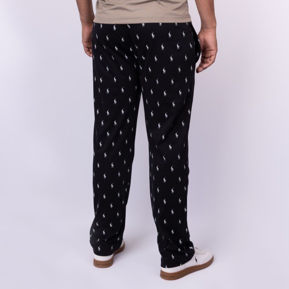 Polo Ralph Lauren Mens Black Signature Pony Jersey Pyjama Pant main image