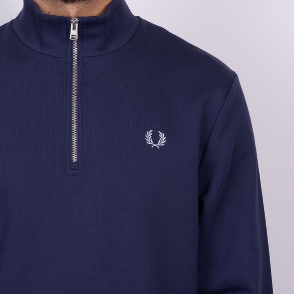 Fred Perry Mens Blue 1/2 Zip Sweatshirt main image