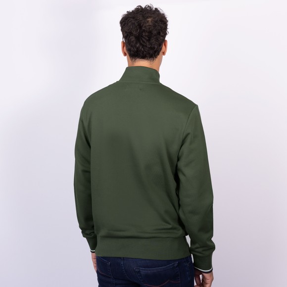 Fred Perry Mens Green 1/2 Zip Sweatshirt main image