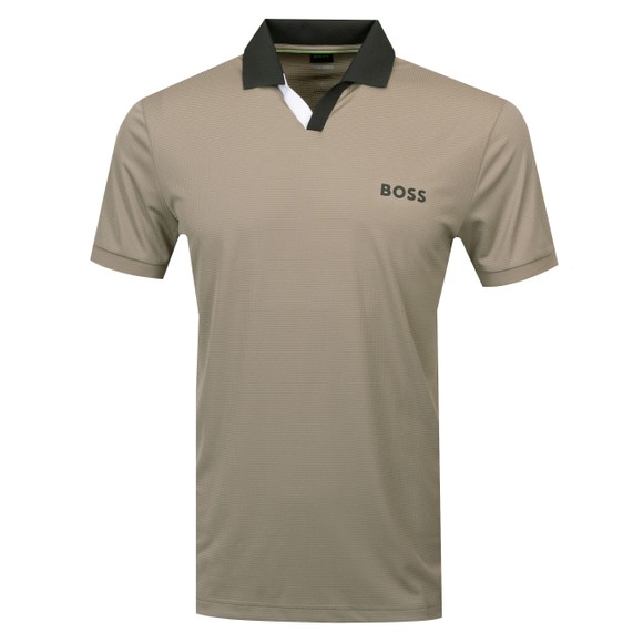 BOSS Mens Green Athleisure Palle TOC Polo Shirt main image