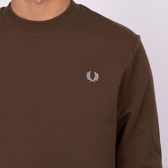 Fred Perry Mens Brown Crew Neck Sweatshirt main image