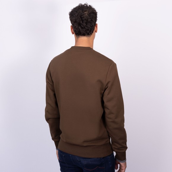 Fred Perry Mens Brown Crew Neck Sweatshirt main image