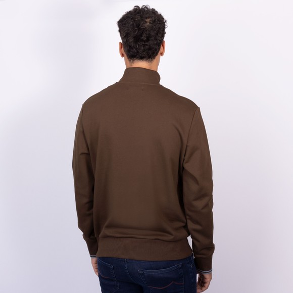 Fred Perry Mens Brown 1/2 Zip Sweatshirt main image