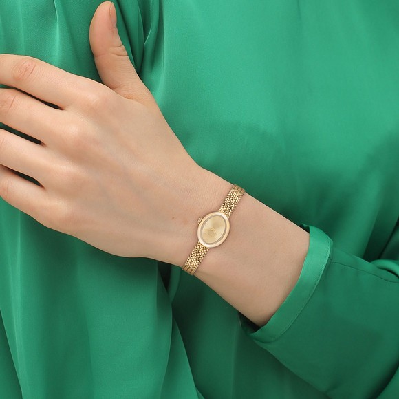 Coach Womens Gold Sammy Mesh Band Small Watch #3