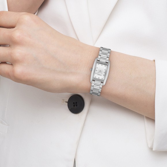 Coach Womens Grey Reese Diamond Detail Watch #3