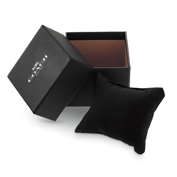 Coach Womens Grey Cass Square Watch #4