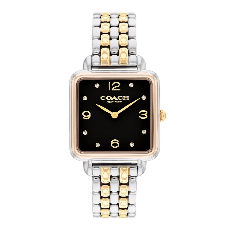 Cass Square Two Tone Watch