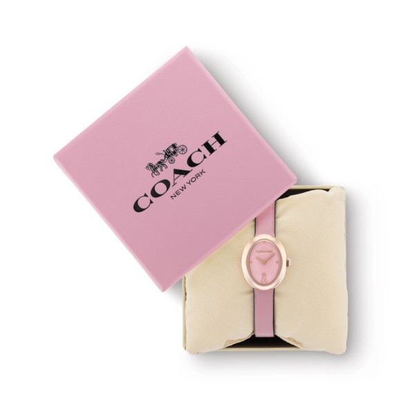 Coach Womens Pink Sammy Breast Cancer Awareness Limited Edition Watch #4