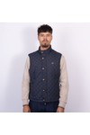 Crew Clothing Company Mens Blue Corleigh Quilted Gilet
