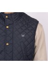 Crew Clothing Company Mens Blue Corleigh Quilted Gilet