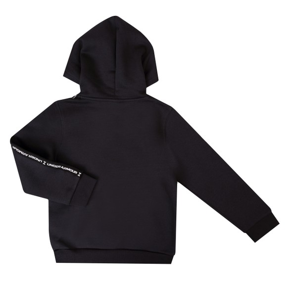 Under Armour Boys Black Icon Fleece Taping Hoodie main image