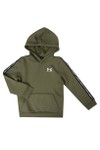 Under Armour Boys Green Icon Fleece Taping Hoodie