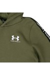 Under Armour Boys Green Icon Fleece Taping Hoodie