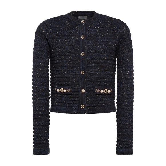 Holland Cooper Womens Black Sofia Knitted Jacket main image