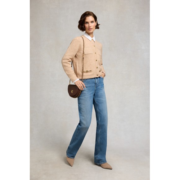 Holland Cooper Womens Brown Lucinda Cardigan main image