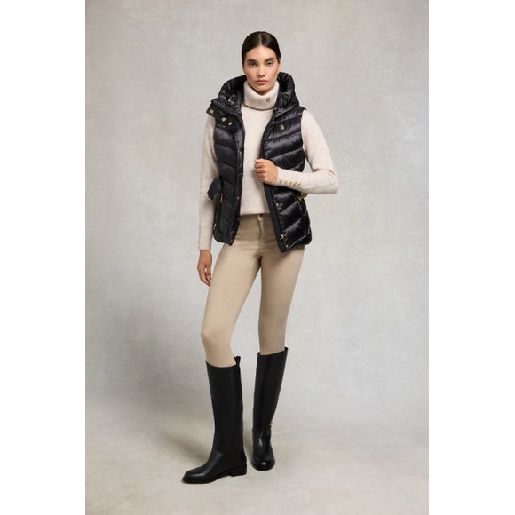 Holland Cooper Womens Black Arosa Gilet #4